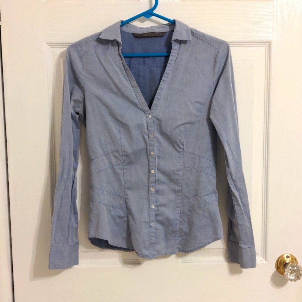 Zara Chambray Dress Shirt